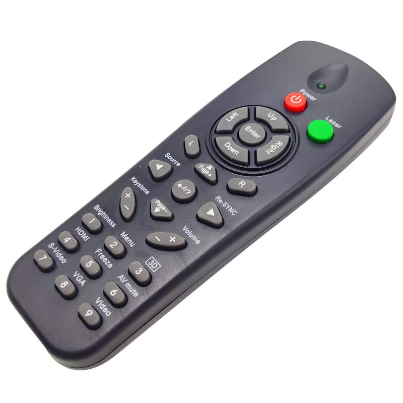 INTECHING BR-5035N Projector Remote Control for Optoma DS309, ET766XE, HD66, TW610ST, TW610STi+, TW675UTi-3D, TW695UT-3D, TW695UTi-3D, TX610ST, TX665UTi-3D, TX665UTiM-3D - Image 2